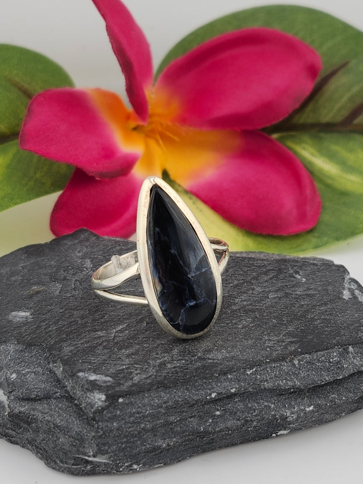 Petersite Ring in sterling silver 925 size 12