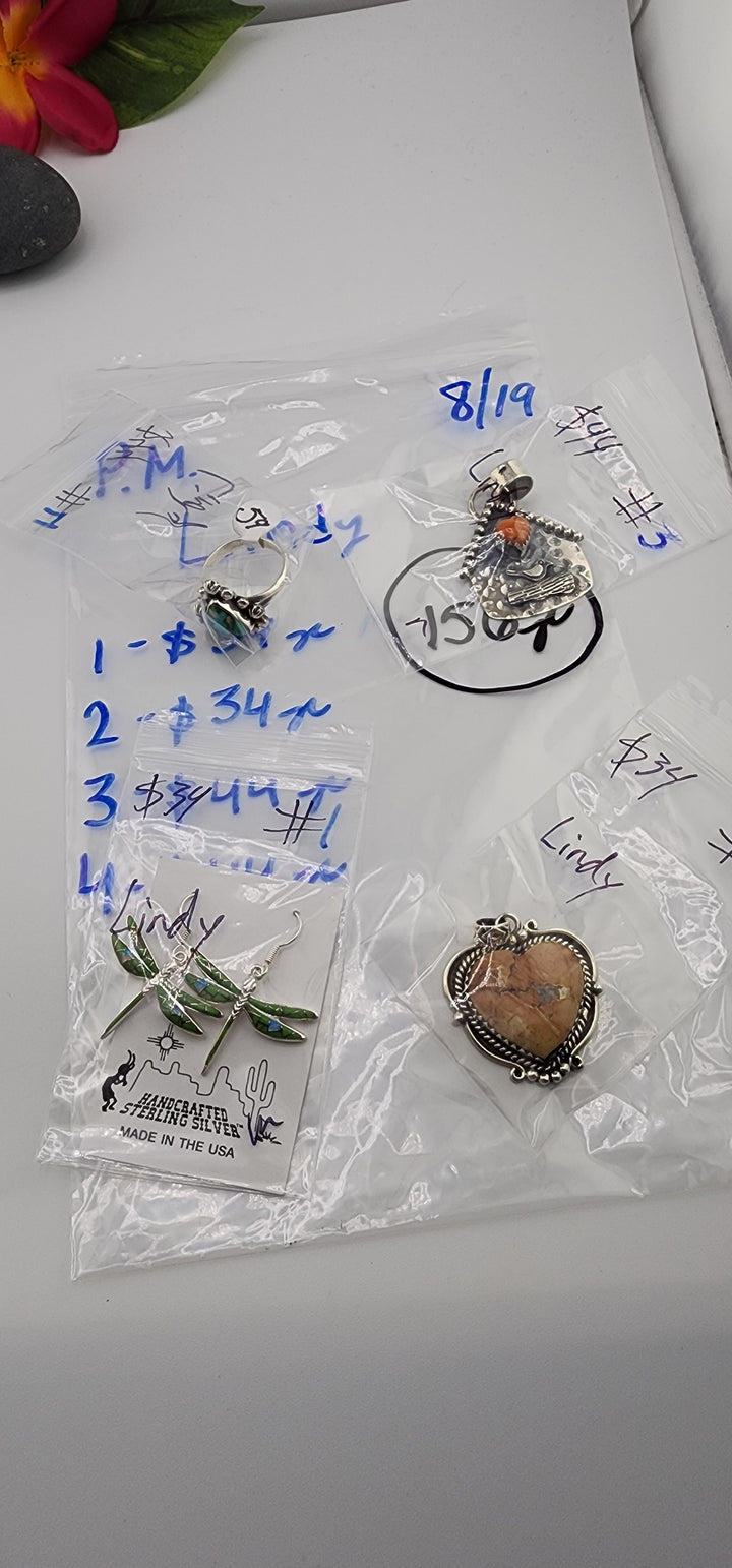 PM SHOW 48HR - RESERVED FOR: Lindy - 8/19/2025 FL tiktok Live Show - 4 Sterling Silver Items