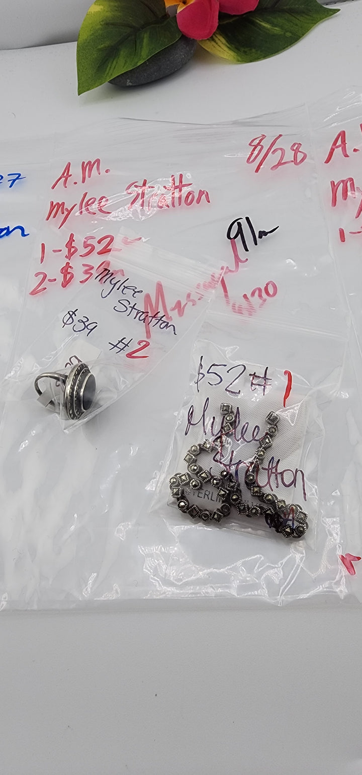 AM SHOW 48HR - RESERVED FOR: Mylee Stratton - 8/28/2025 FL tiktok Live Show - 2 Sterling Silver Items