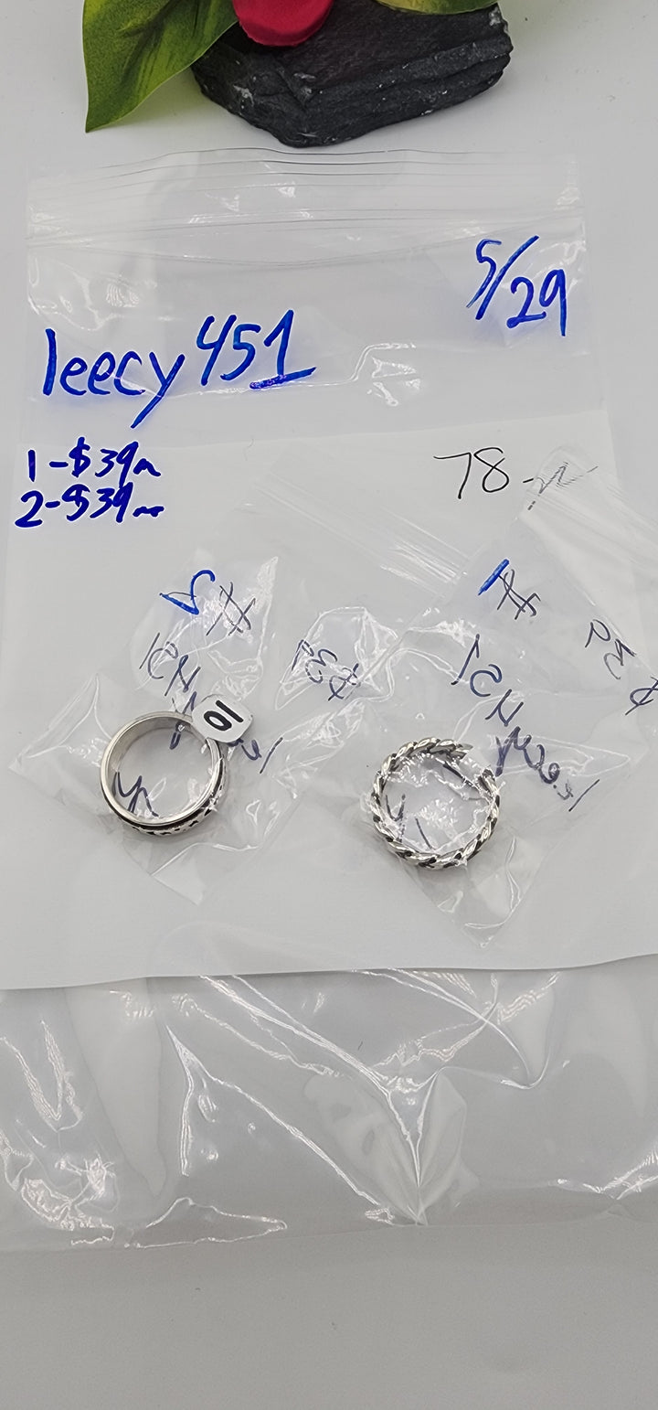 RESERVED FOR: leecy451 - 5/29/2025 tiktok Live Show - 2 Sterling Silver Items