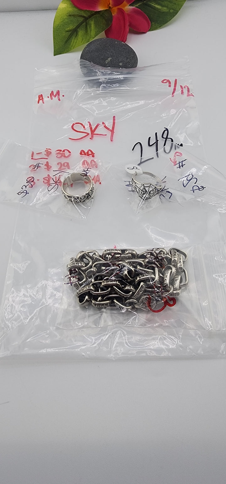 AM SHOW 48HR - RESERVED FOR: SKY - 9/12/2025 FL tiktok Live Show - 3 Sterling Silver Items