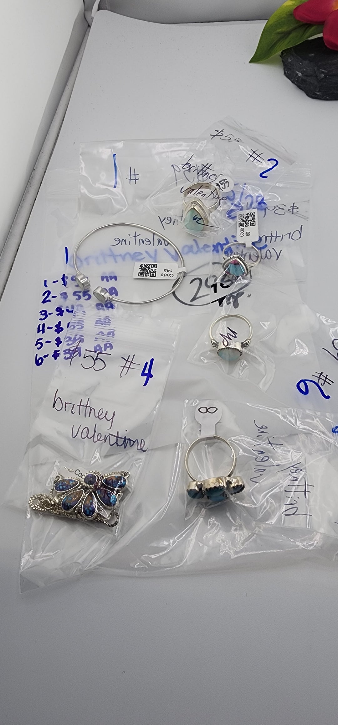 RESERVED FOR: brittney valentine - 5/28/2025 tiktok Live Show - 6  Sterling Silver Items