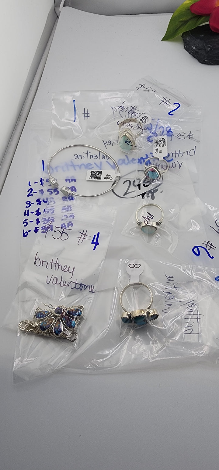 RESERVED FOR: brittney valentine - 5/28/2025 tiktok Live Show - 6  Sterling Silver Items
