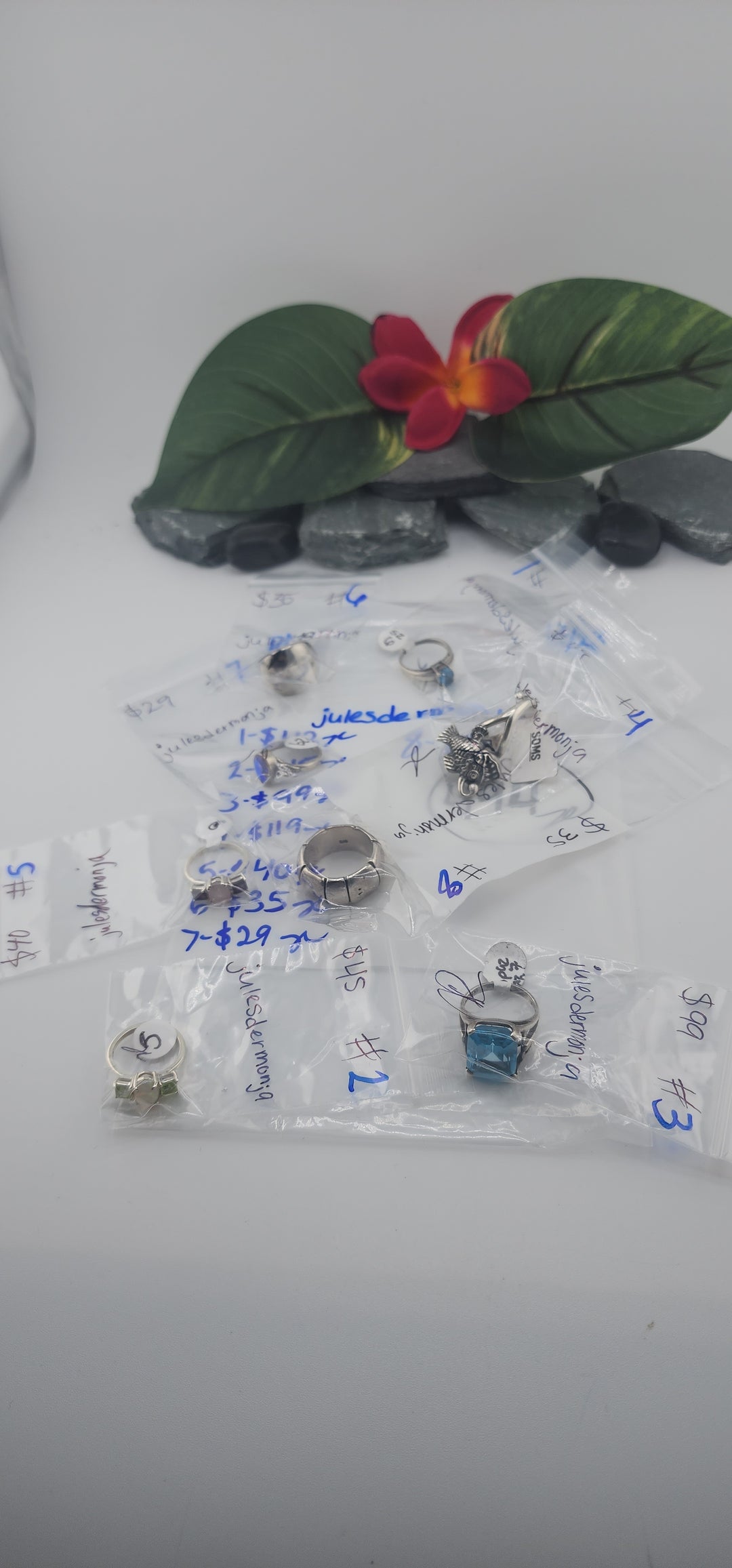 PM SHOW 48HR - RESERVED FOR: julesdermonja - 12/28/2025 tiktok Live Show - 8 Sterling Silver Items