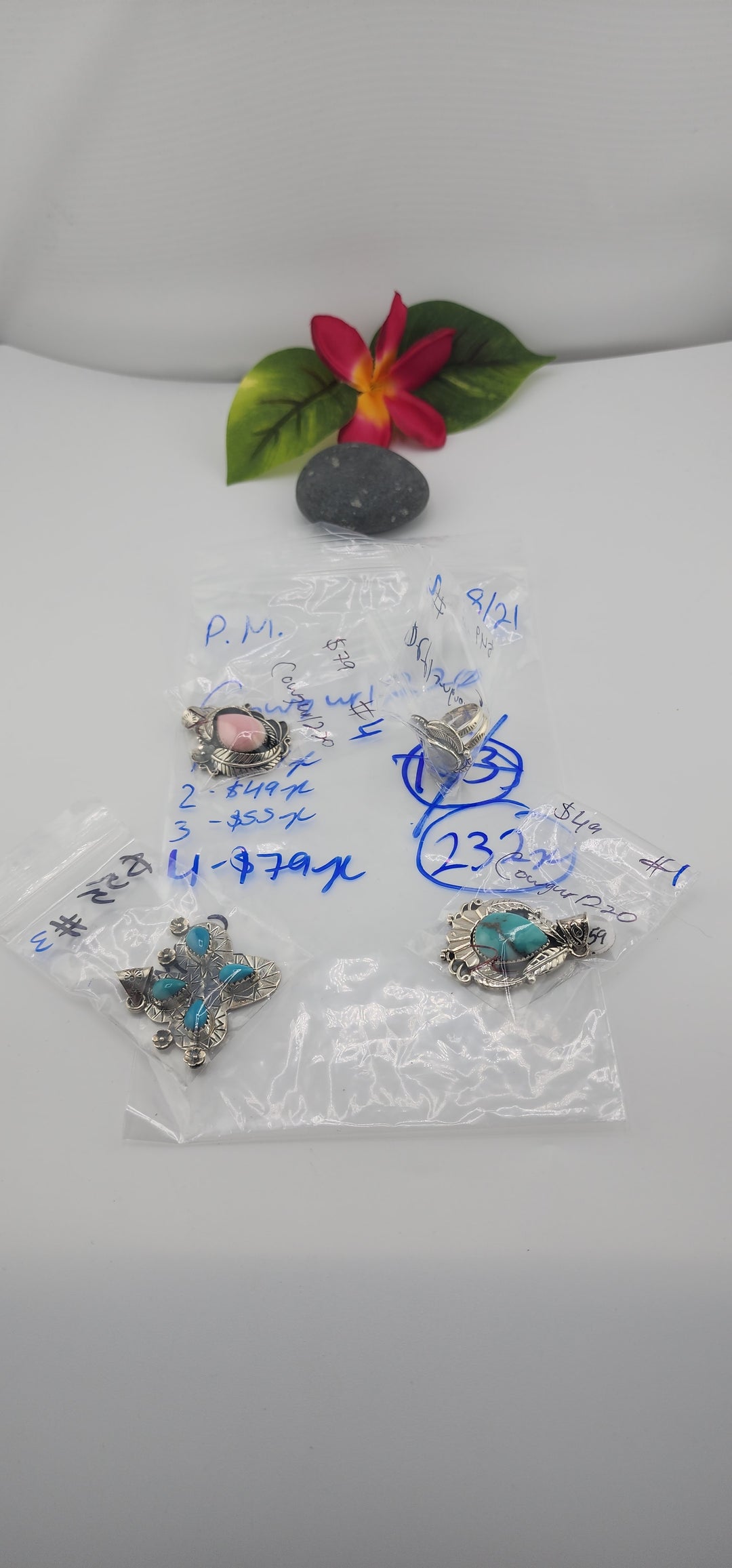 PM SHOW 48HR - RESERVED FOR: Cowgurl220 - 8/21/2025 FL tiktok Live Show - 4 Sterling Silver Items