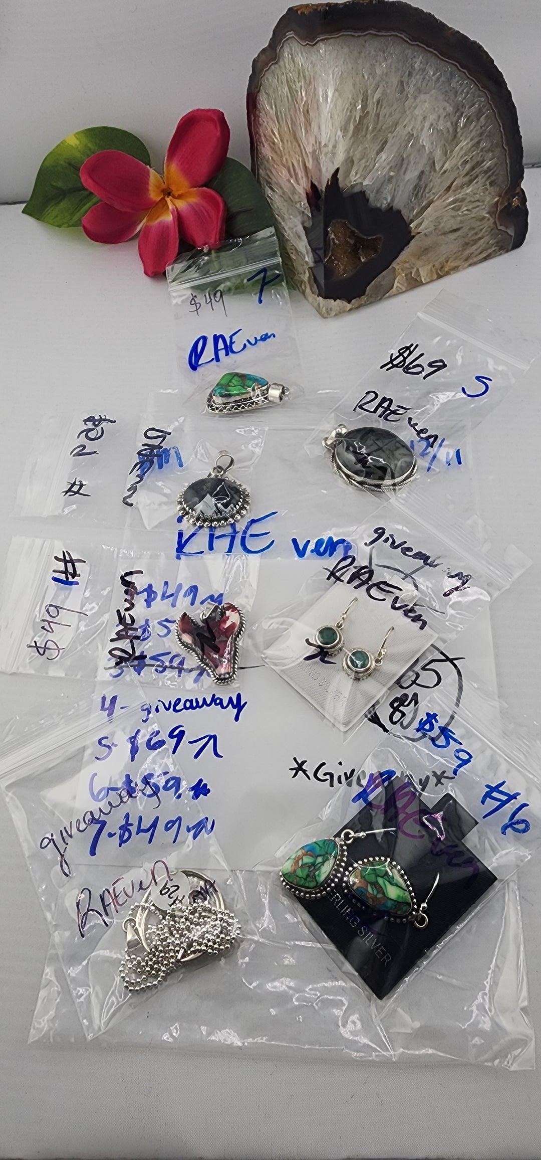 PM SHOW 48HR - RESERVED FOR: RAEven - 12/11/2025 tiktok Live Show - 7 Sterling Silver Items