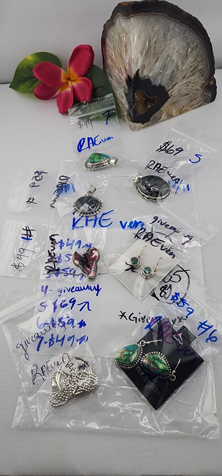 PM SHOW 48HR - RESERVED FOR: RAEven - 12/11/2025 tiktok Live Show - 7 Sterling Silver Items