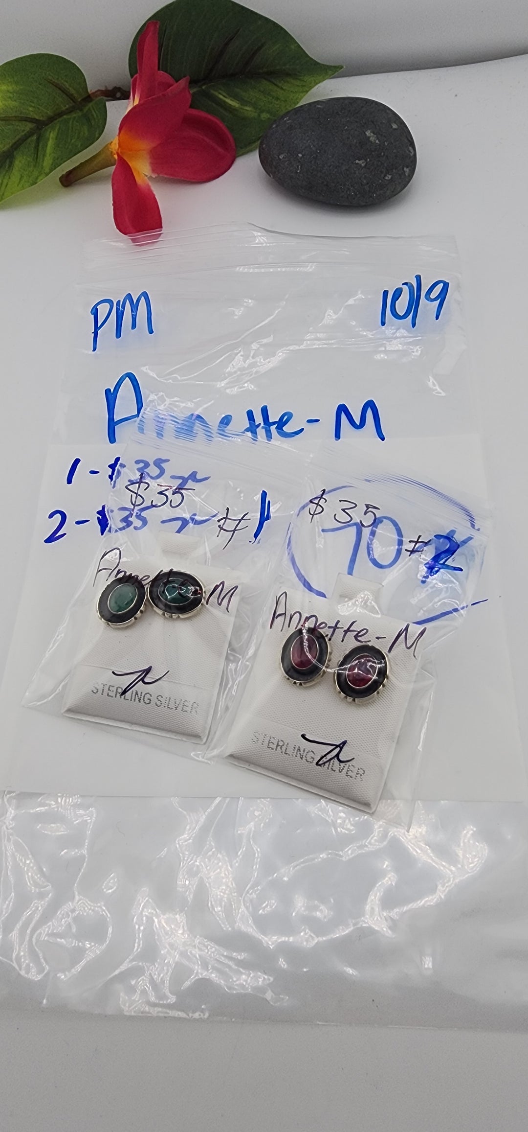 PM SHOW 48HR - RESERVED FOR: Annette M - 10/9/2025 FL tiktok Live Show - 2 Sterling Silver Items
