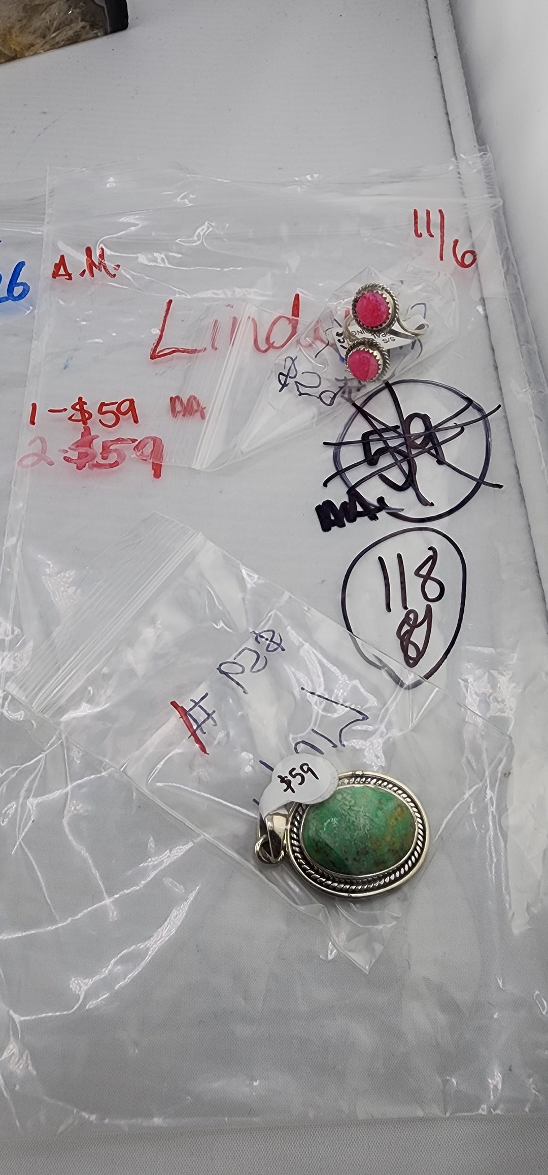 AM SHOW 48HR RESERVED FOR: Lindy - 11/6/2025 FL tiktok Live Show - 2 Sterling Silver Items