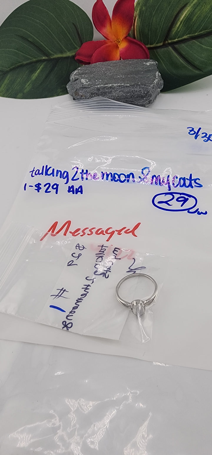 RESERVED FOR: talking2themoon&mycats- 3/30/2025 tiktok Live Show -1  Sterling Silver Items