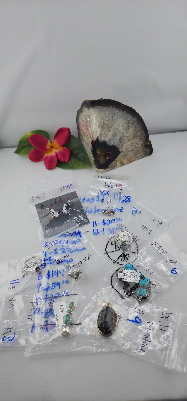 BF PM SHOW 48HR - RESERVED FOR: Britt Valentine (Bag 1) - 11/28/2025 tiktok Live Show - 8 Sterling Silver Items