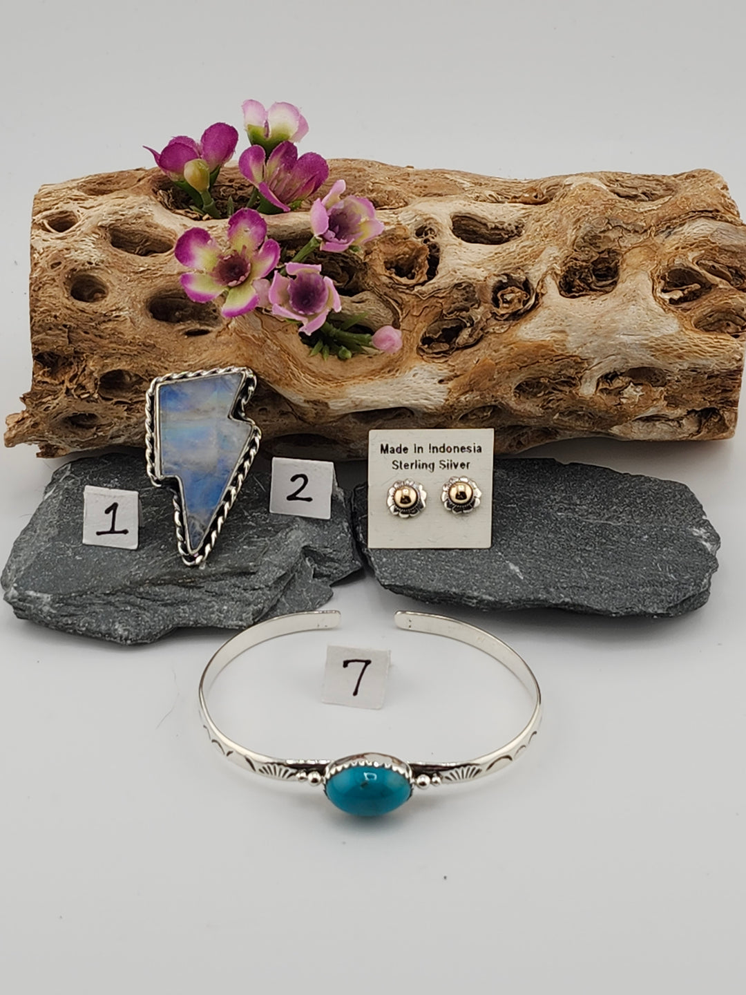 RESERVED FOR: Kimber -11/29/2024 - 3 Sterling Silver Items and 4 Accessories