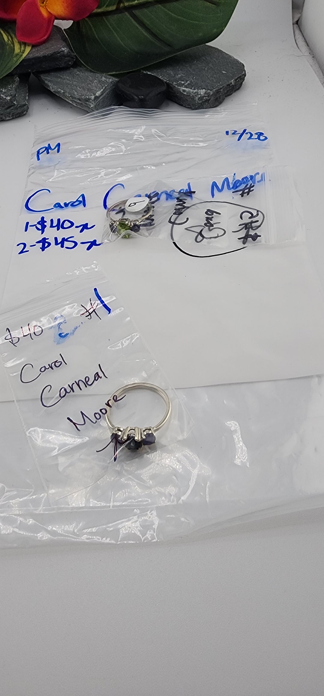 PM SHOW 48HR - RESERVED FOR: Carol Carneal Moore - 12/28/2025 tiktok Live Show - 2 Sterling Silver Items