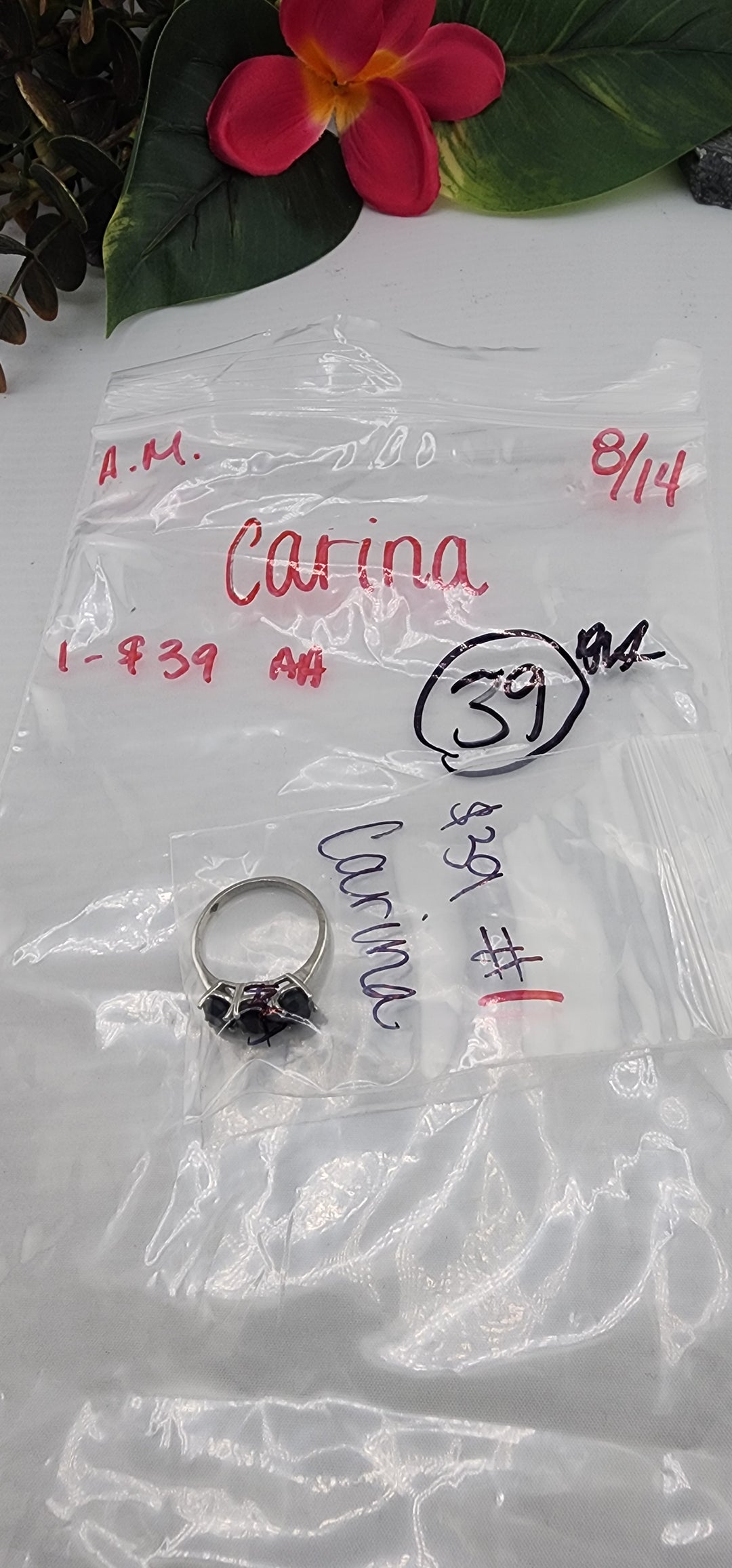 AM SHOW 48HR - RESERVED FOR: Carina - 8/14/2025 FL tiktok Live Show - 1 Sterling Silver Items