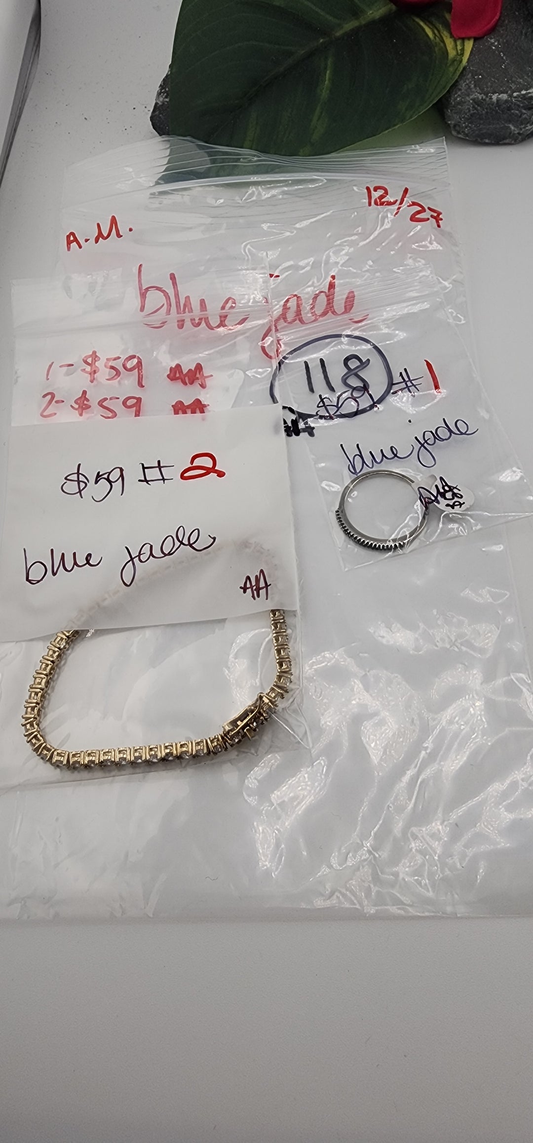 AM SHOW 48HR RESERVED FOR: blue jade - 12/27/2025 FL tiktok Live Show - 2 Sterling Silver Items