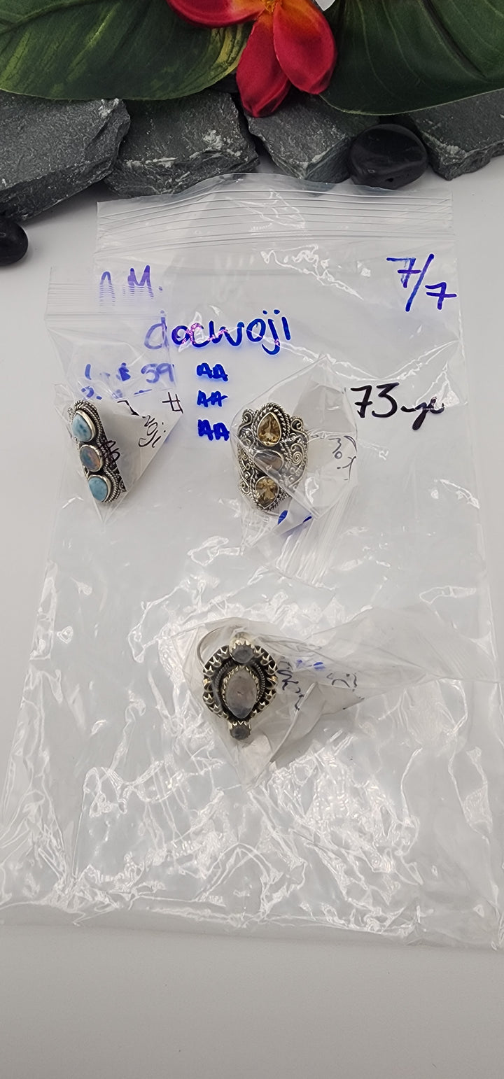 RESERVED FOR: docwoji - 7/7/2025 tiktok A.M Live Show - 3 Sterling Silver Items