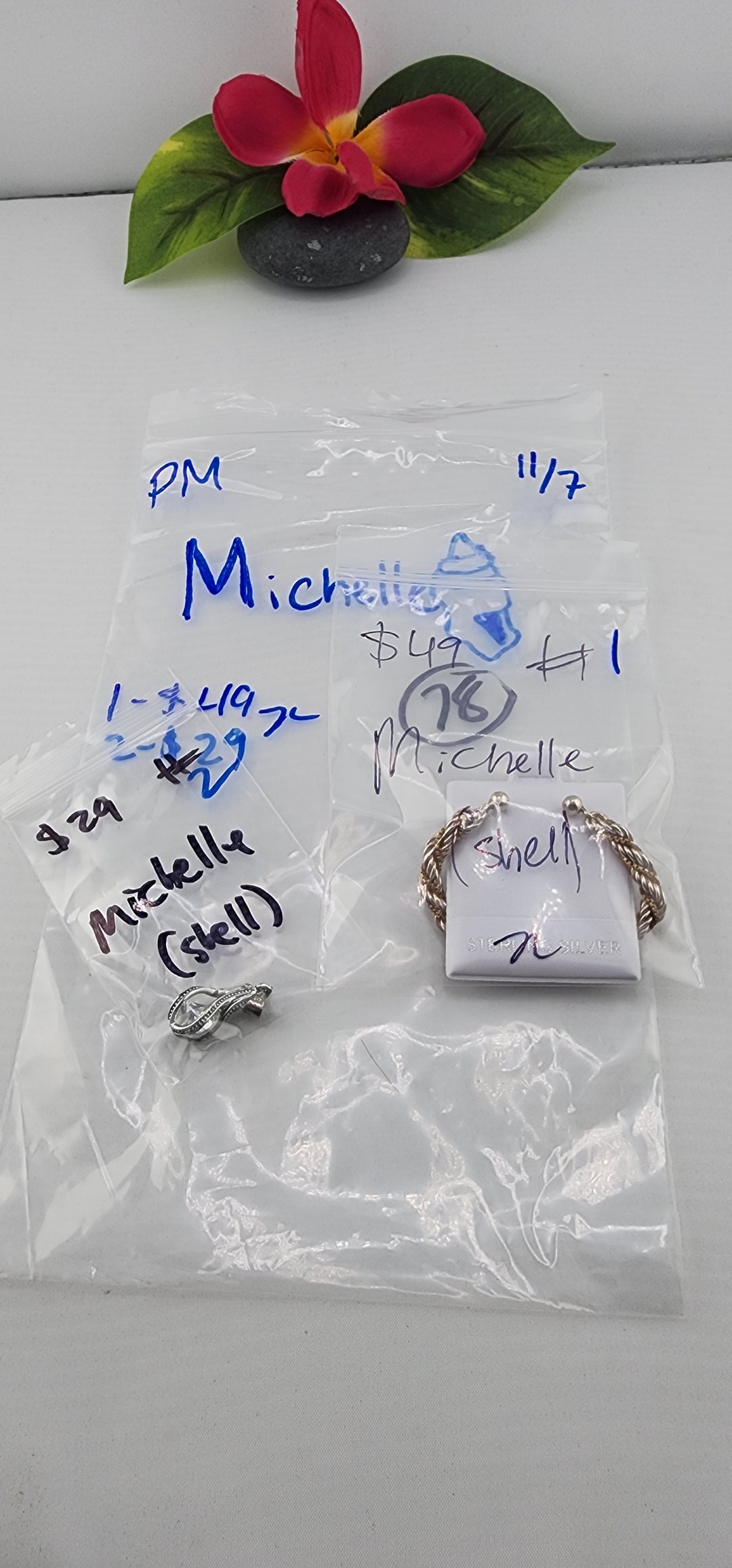 PM SHOW 48HR - RESERVED FOR: Michelle🐚 - 11/7/2025 tiktok Live Show - 2 Sterling Silver Items