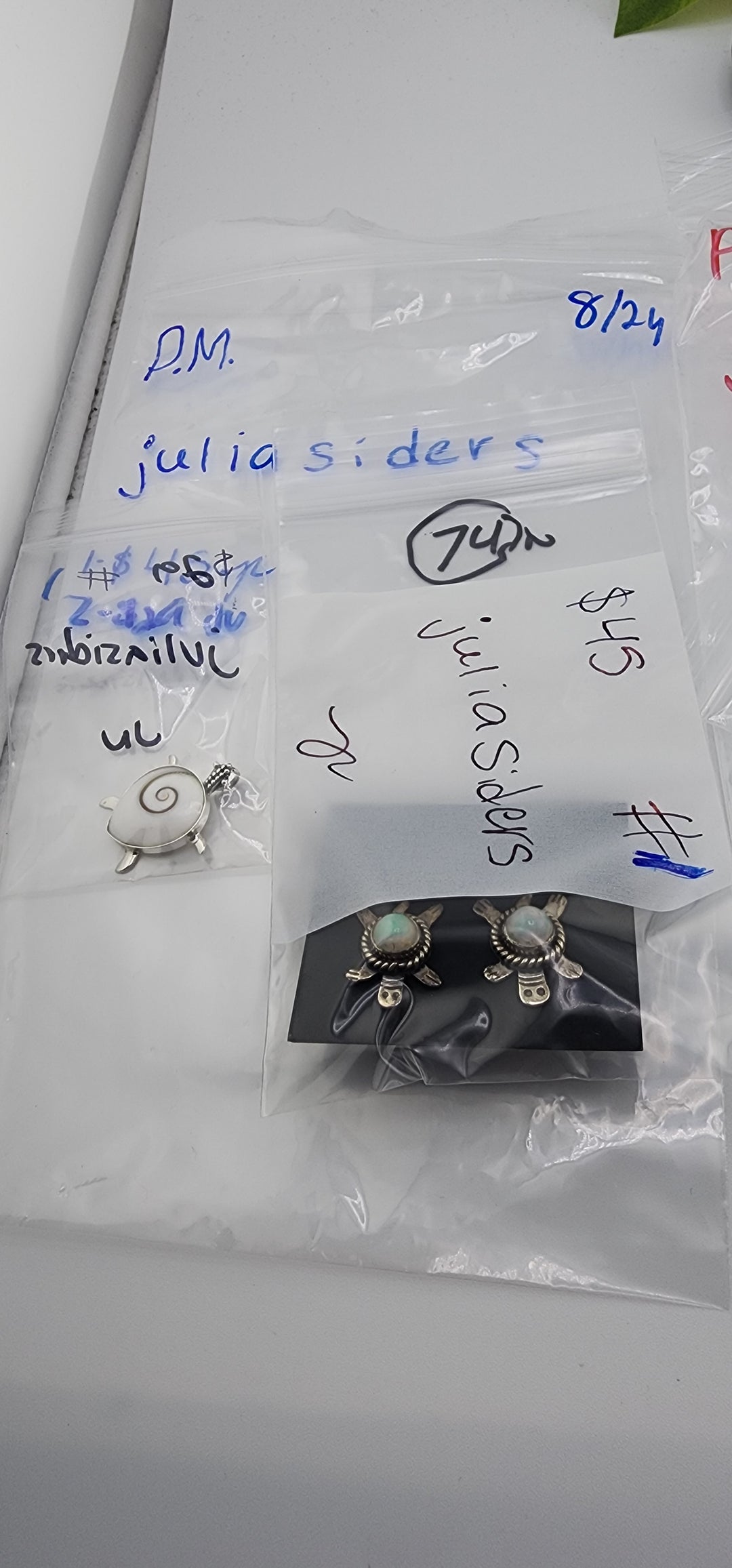 PM SHOW 48HR - RESERVED FOR:  juliasiders- 8/24/2025 FL tiktok Live Show -2  Sterling Silver Items