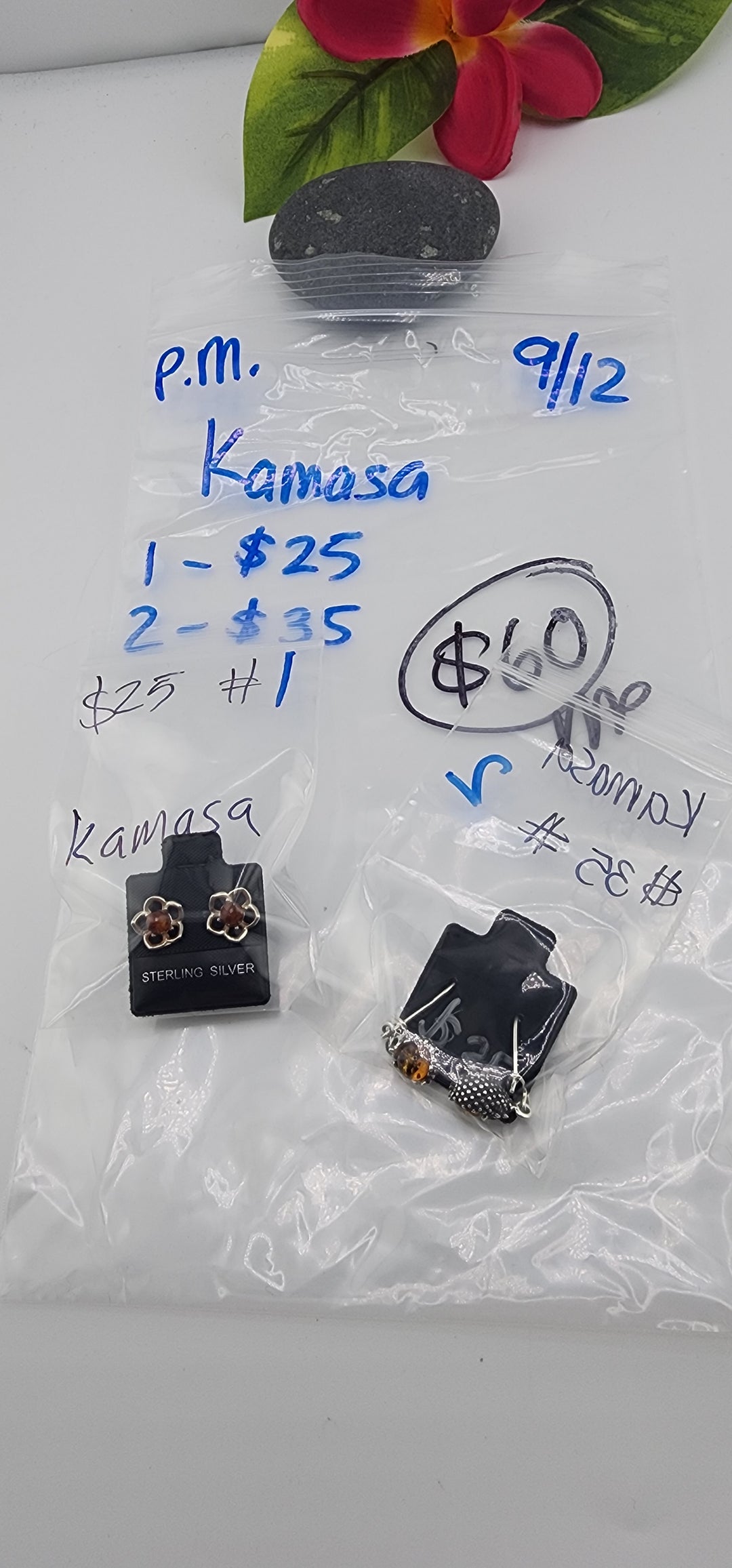 PM SHOW 48HR - RESERVED FOR: Kamasa  - 9/12/2025 FL tiktok Live Show - 2 Sterling Silver Items