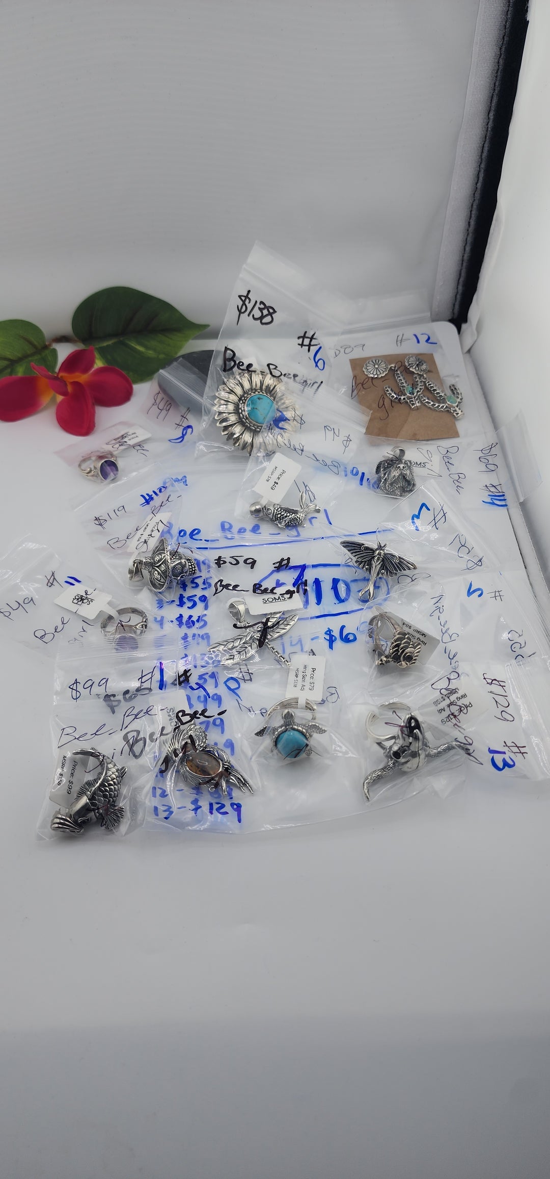 PM SHOW 48HR - RESERVED FOR: Bee_Bee_girl - 10/10/2025 FL tiktok Live Show - 14 Sterling Silver Items