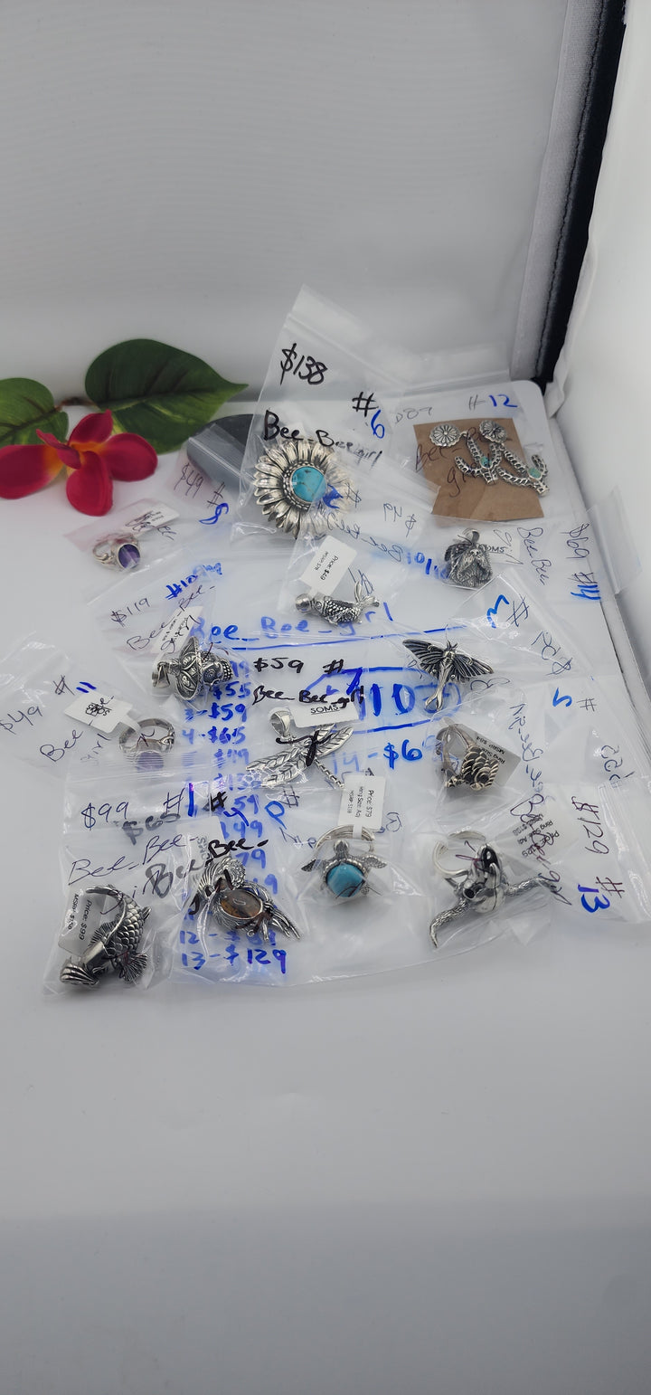 PM SHOW 48HR - RESERVED FOR: Bee_Bee_girl - 10/10/2025 FL tiktok Live Show - 14 Sterling Silver Items