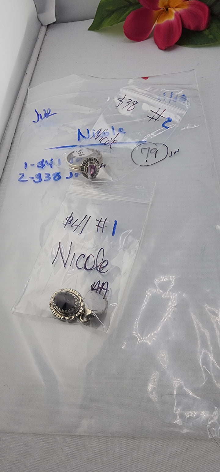 BF PM SHOW 48HR - RESERVED FOR: Nicole- 11/28/2025 tiktok Live Show -2 Sterling Silver Item