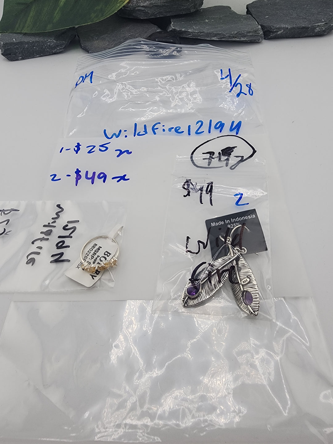 Wildfire12194 - 4/28/26 PM - 2 925 Sterling Silver Items