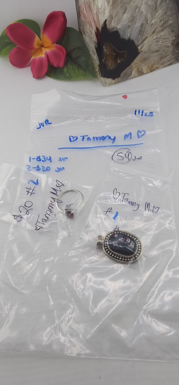 BF PM SHOW 48HR - RESERVED FOR:  ❤️Tammy M❤️- 11/28/2025 tiktok Live Show - 2 Sterling Silver Items