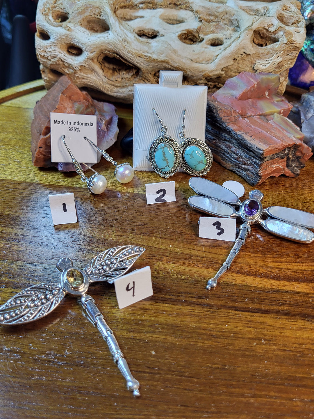 RESERVED FOR: Edna Gonzalez- 7/26/24-4 Sterling Silver Items