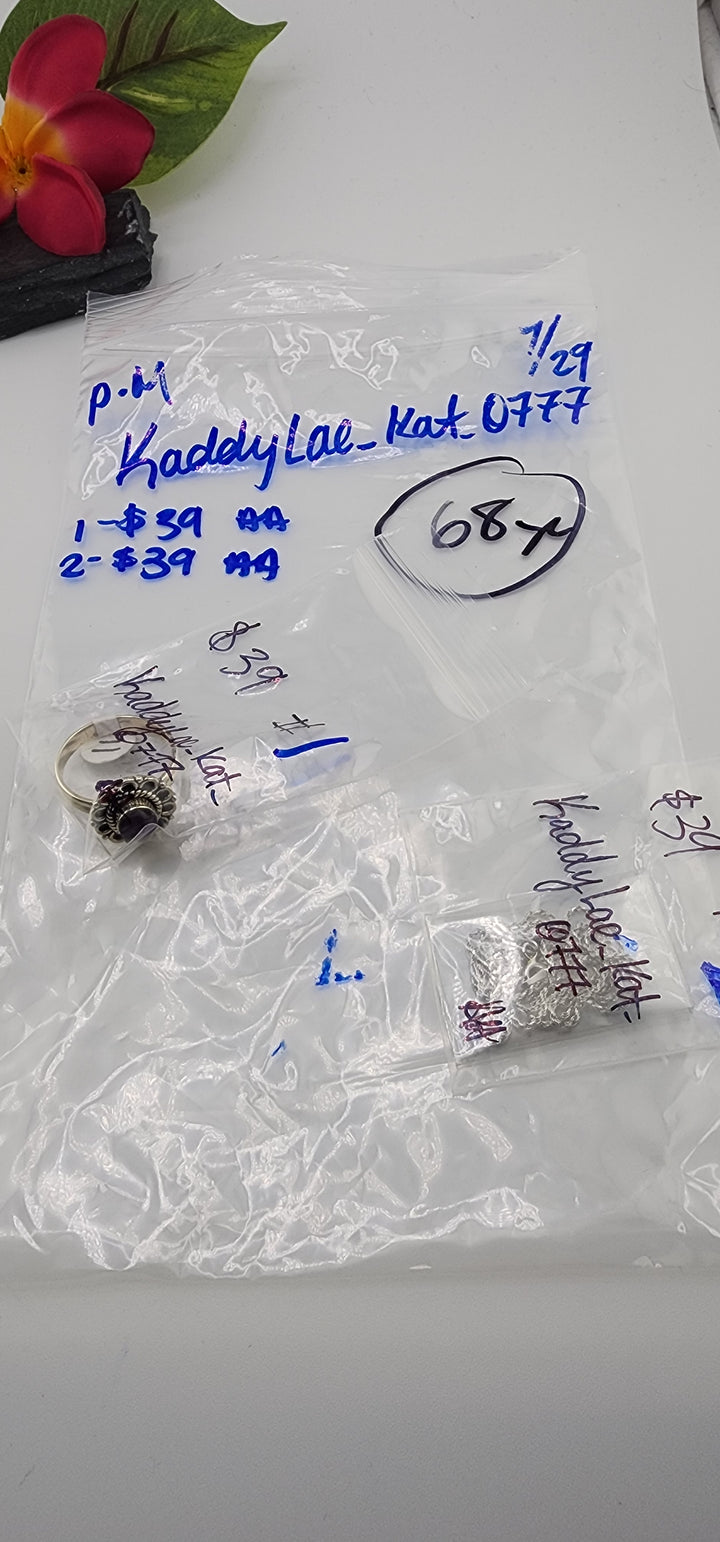 PM SHOW 48HR - RESERVED FOR: kaddyLac_kat_0777 - 7/29/2025 FL tiktok Live Show - 1 Sterling Silver Items