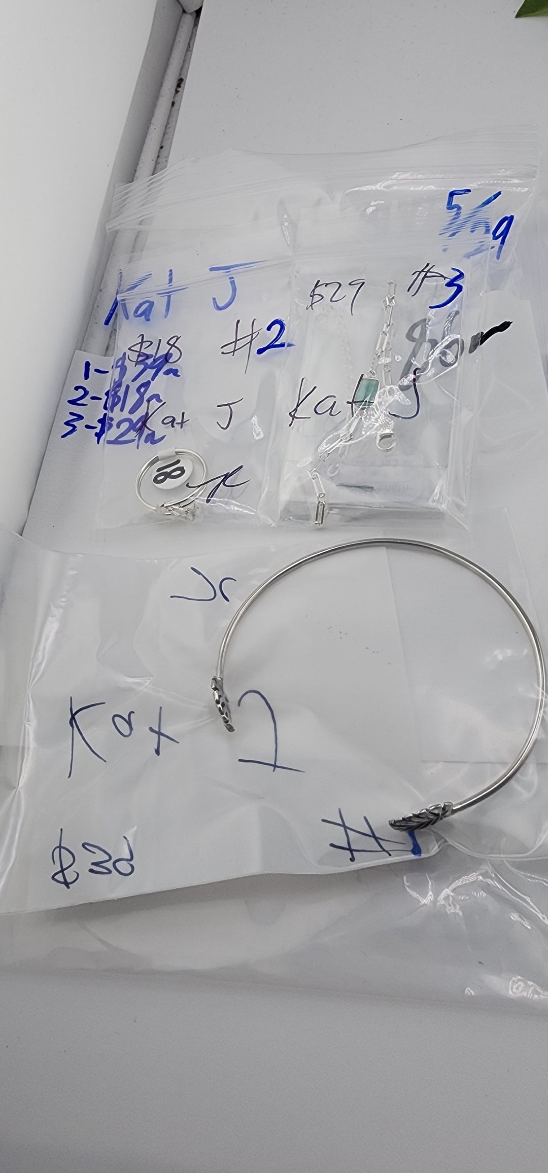 RESERVED FOR: Kat J - 5/29/2025 tiktok Live Show - 3 Sterling Silver Items