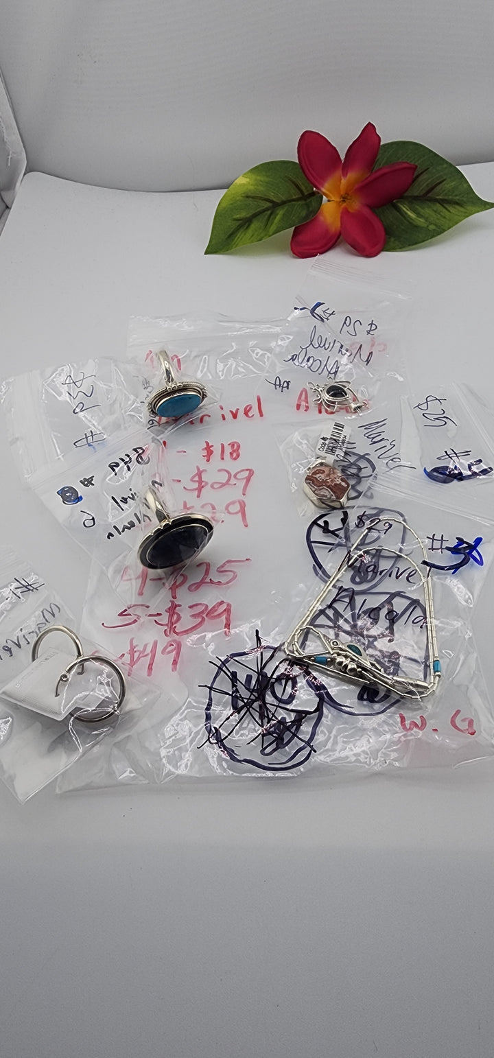 AM SHOW 48HR - RESERVED FOR: Marivel Alcala - 8/5/2025 FL tiktok Live Show - 6 Sterling Silver Items