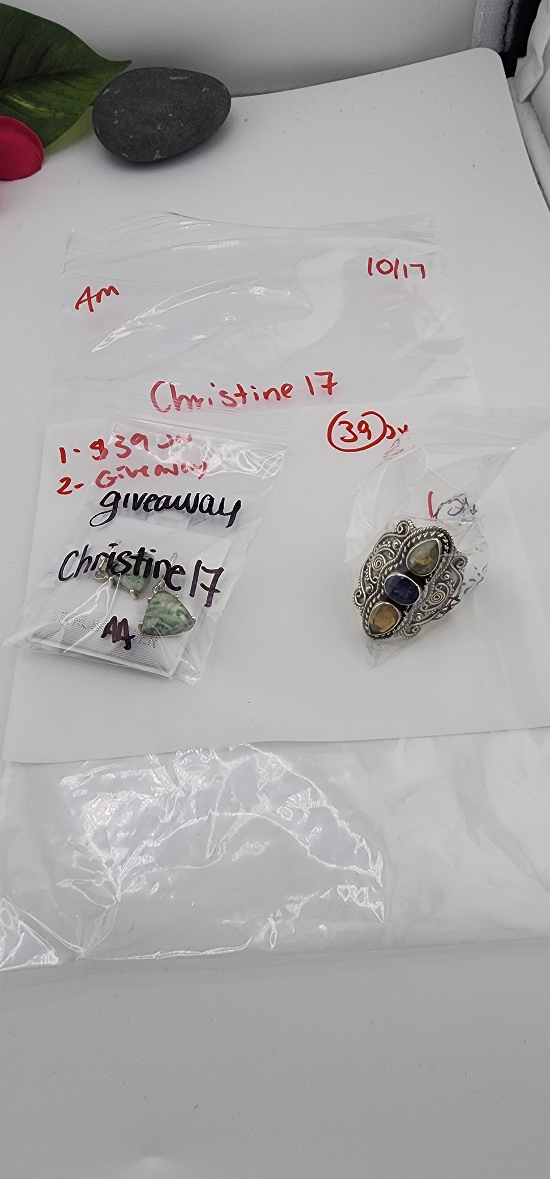AM SHOW 48HR RESERVED FOR: Christine17  - 10/17/2025 FL tiktok Live Show - 2  Sterling Silver Items