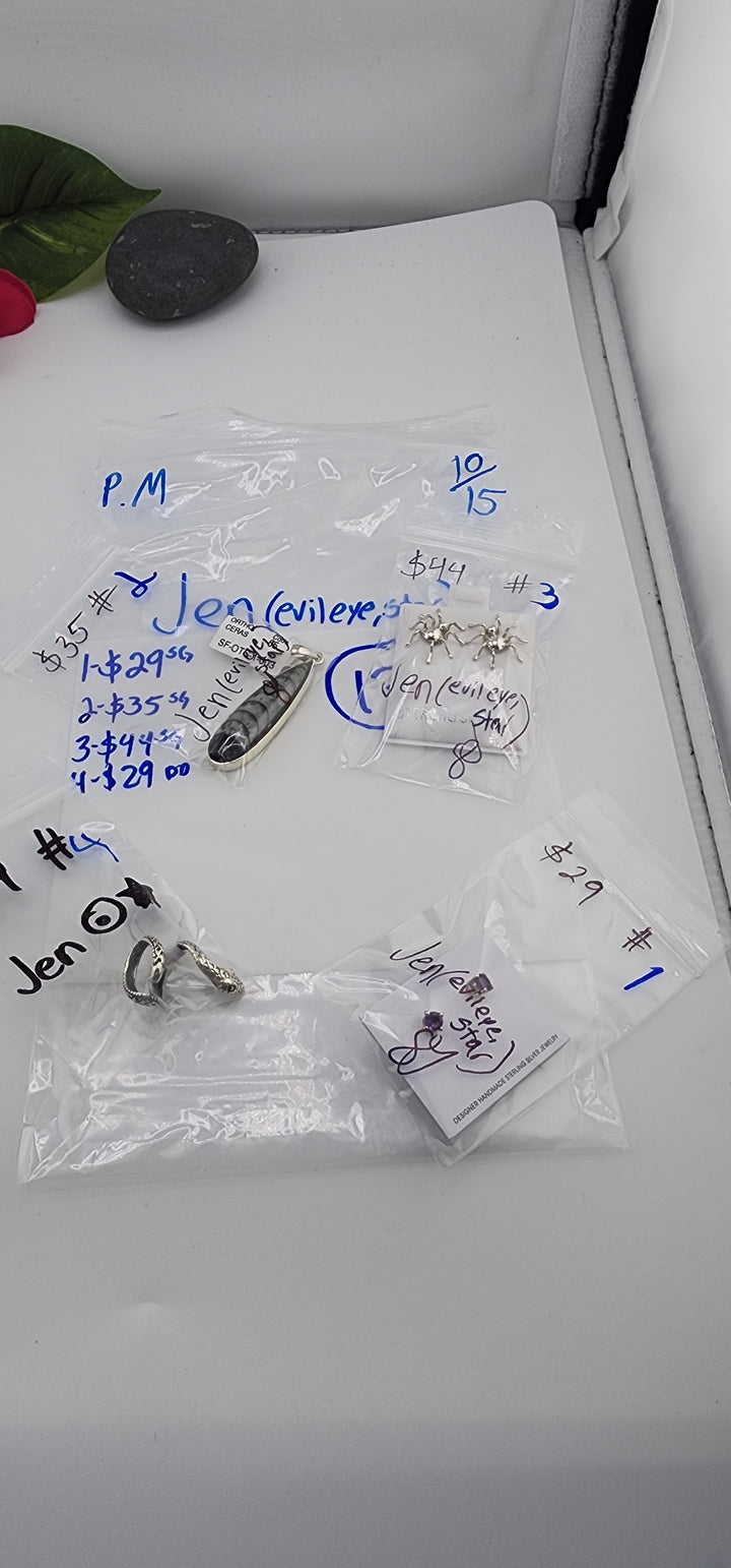 PM SHOW 48HR - RESERVED FOR: Jen🧿⭐ - 10/15/2025 FL tiktok Live Show - 4 Sterling Silver Item