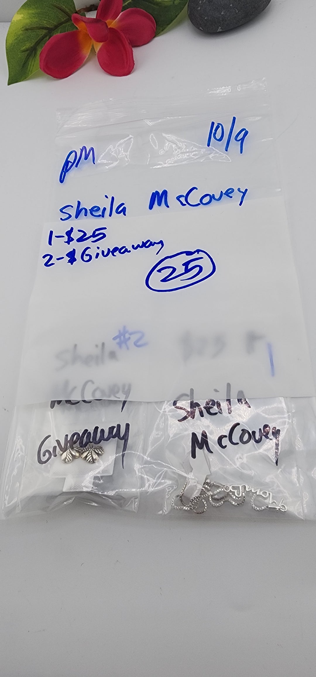 PM SHOW 48HR - RESERVED FOR: sheila mccovey - 10/9/2025 FL tiktok Live Show - 2 Sterling Silver Items