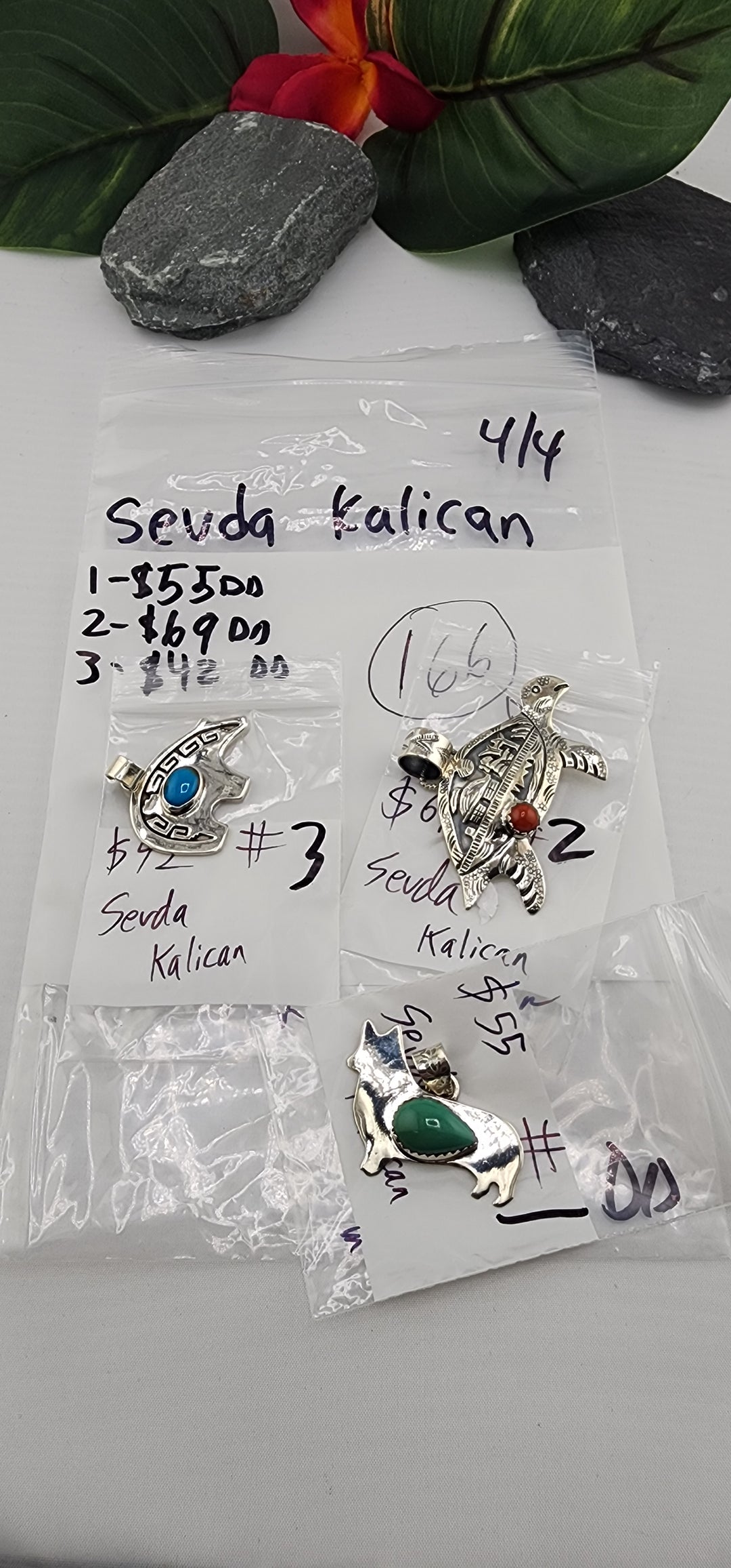 RESERVED FOR: sevda kalican  4/4/2025 Friday App show Live Show -  3 Sterling Silver Items