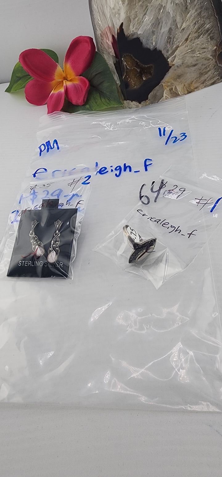 PM SHOW 48HR - RESERVED FOR: ericaleigh_f - 11/23/2025 tiktok Live Show - 2 Sterling Silver Items