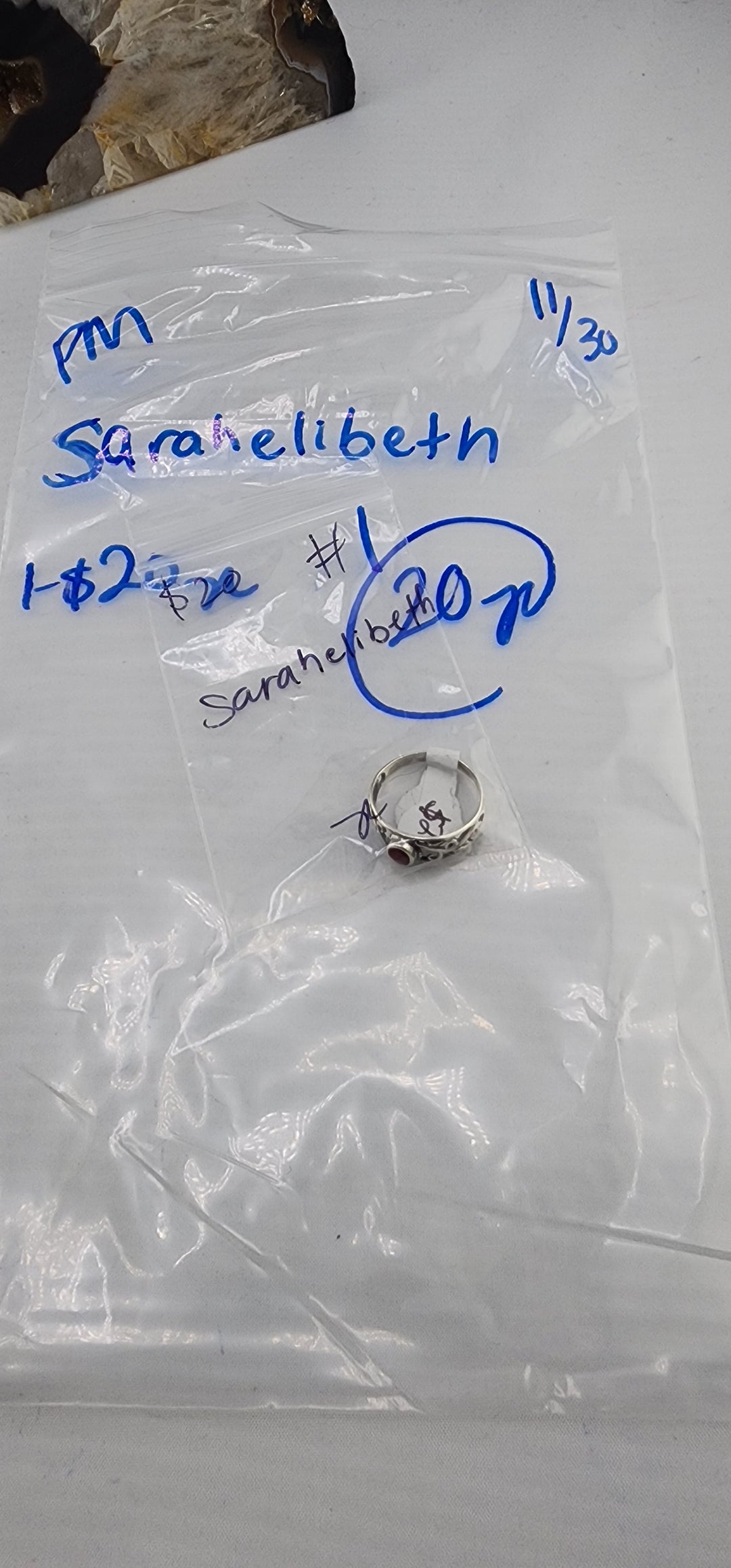 PM SHOW 48HR - RESERVED FOR: Sarahelibeth - 11/30/2025 tiktok Live Show - 1 Sterling Silver Items