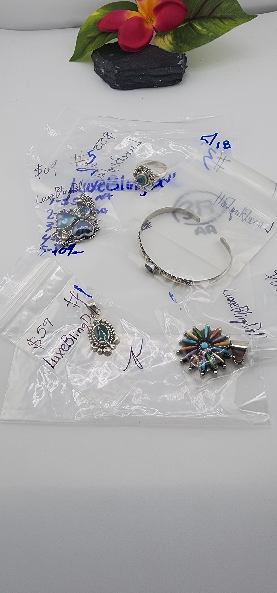 RESERVED FOR: LuxeBlingDoll  - 5/18/2025 tiktok Live Show - 5  Sterling Silver Items