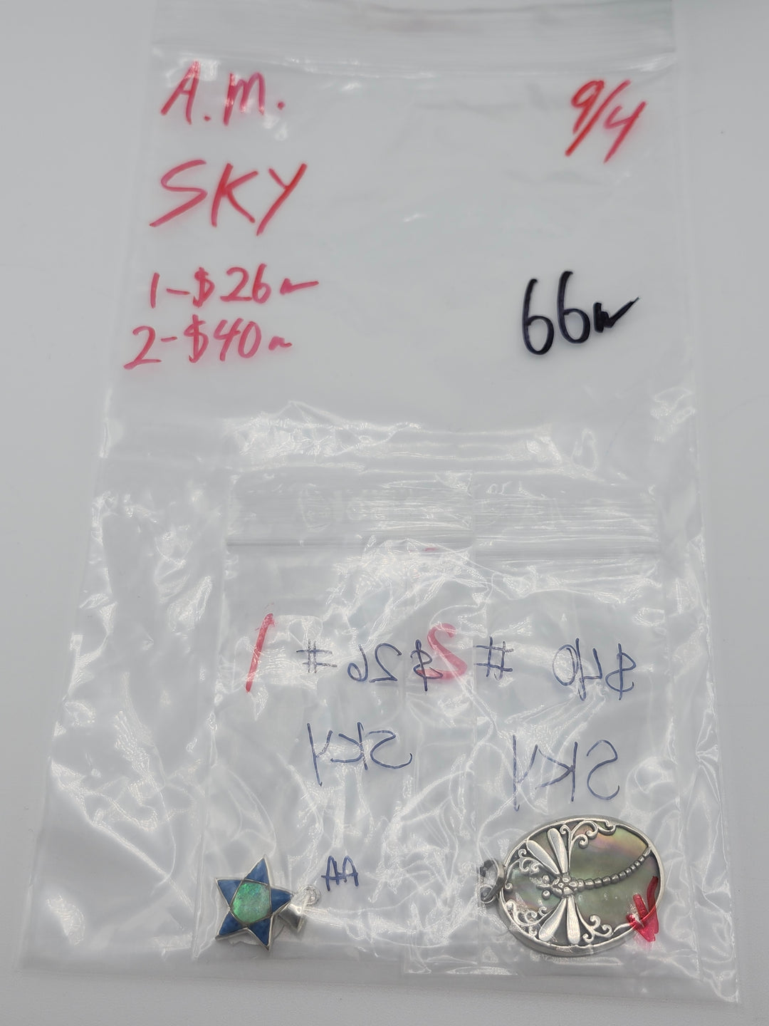 AM SHOW 48HR - RESERVED FOR: SKY - 9/4/2025 FL tiktok Live Show - 2 Sterling Silver Items