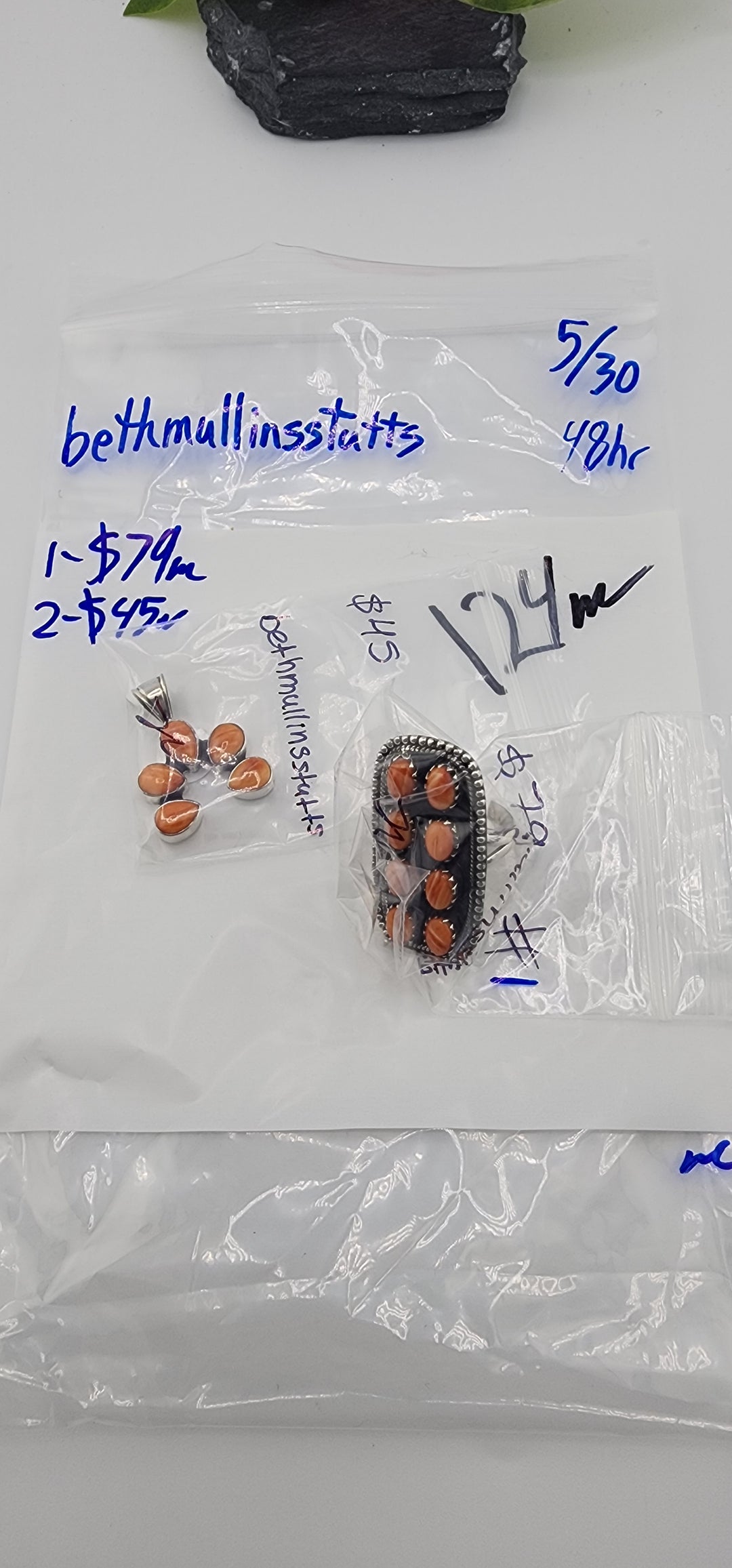 RESERVED FOR: bethmullinsstutts - 5/30/2025 tiktok Live Show - 2 Sterling Silver Items