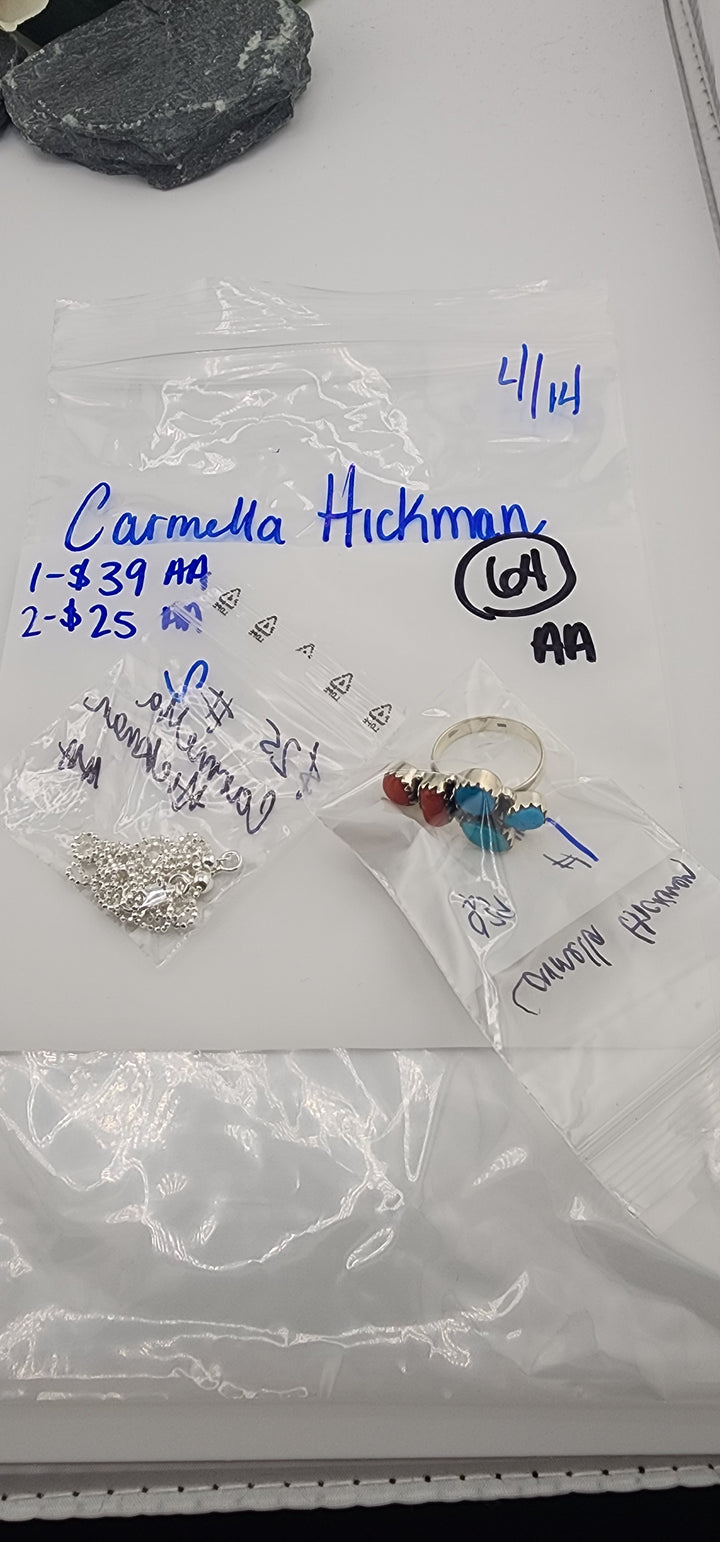 RESERVED FOR: Carmella Hickman- 4/14/2025 tiktok Live Show - 2 Sterling Silver Items
