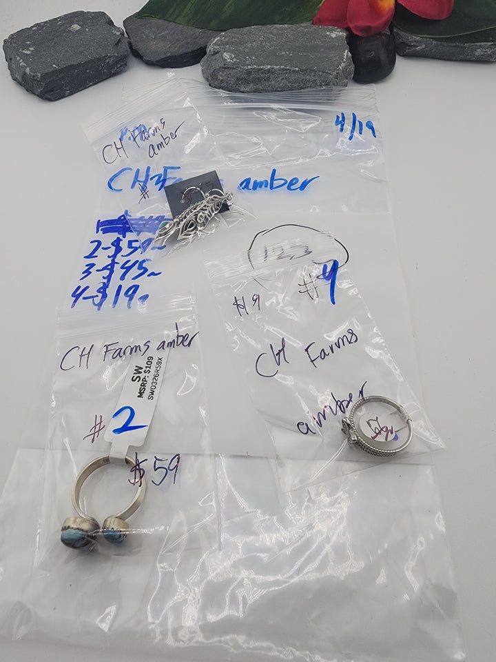CH Farms Amber - 4/19/26 PM - 3 925 Sterling Silver Items