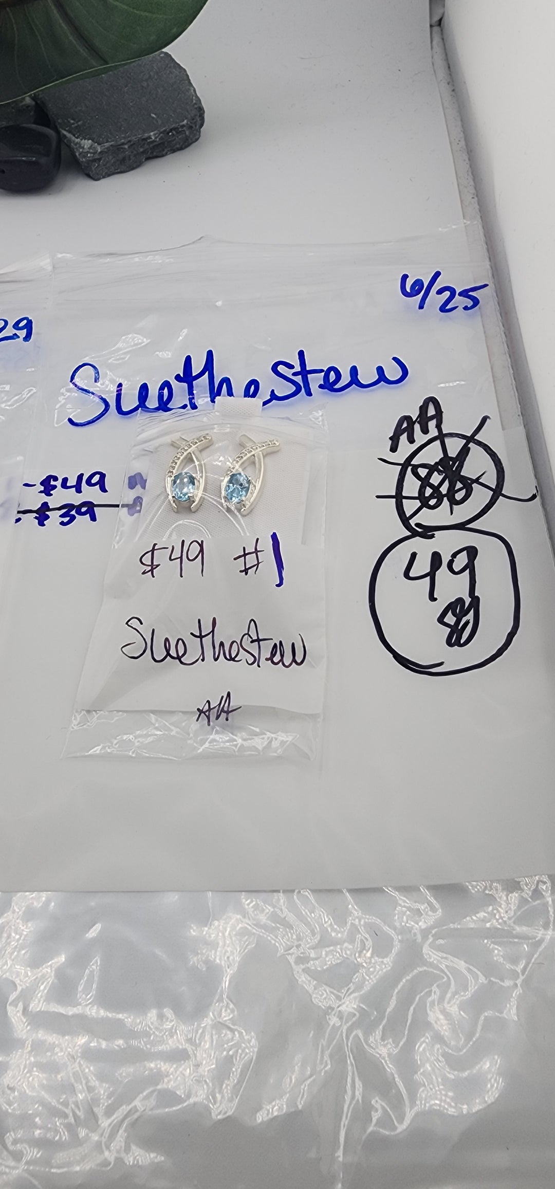 RESERVED FOR: Suethestew - 6/25/2025 tiktok Reservation Live Show - 1 Sterling Silver Items