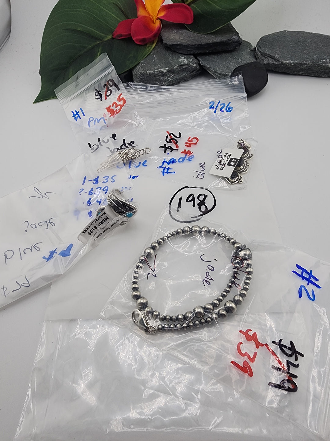 blue jade - 2/26/26 -4 925 Sterling Silver Items