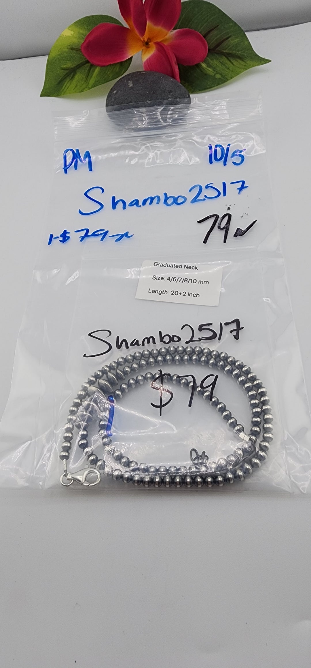 PM SHOW 48HR - RESERVED FOR: Shambo2517 - 10/5/2025 FL tiktok Live Show - 1 Sterling Silver Items