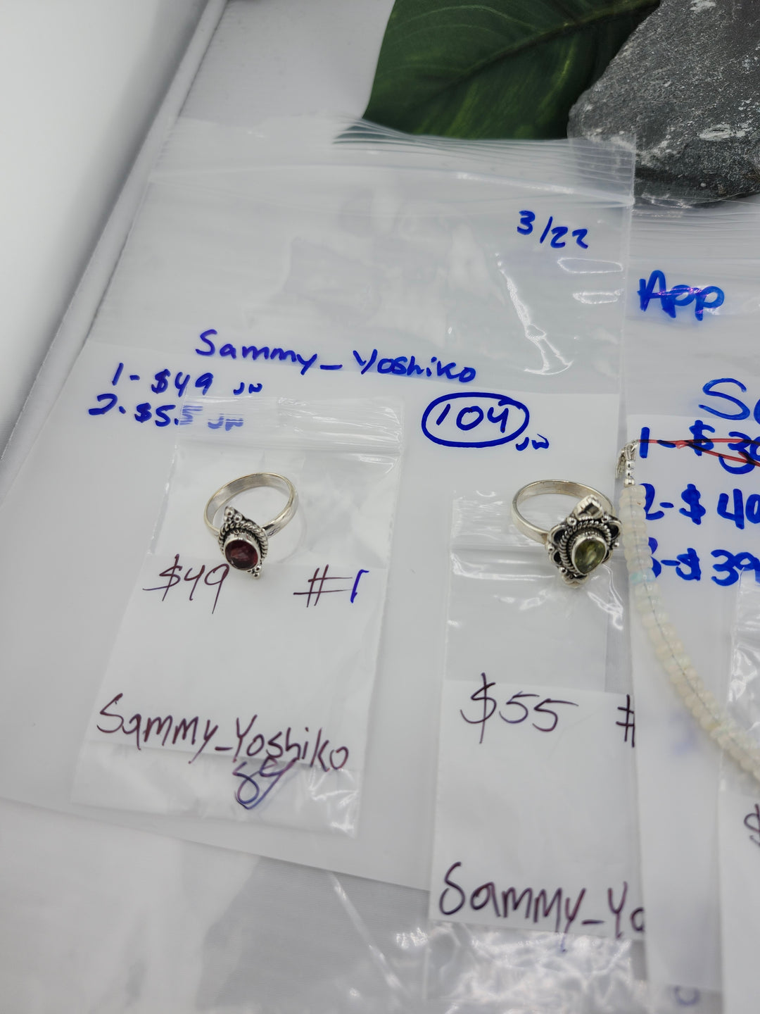 RESERVED FOR: Sammy_Yoshiko - 3/22/2025 Live Show -2  Sterling Silver Items