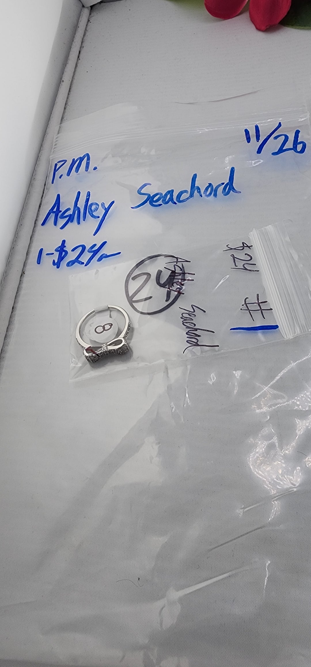 PM SHOW 48HR - RESERVED FOR: Ashley Seachord - 11/26/2025 tiktok Live Show - 1 Sterling Silver Items