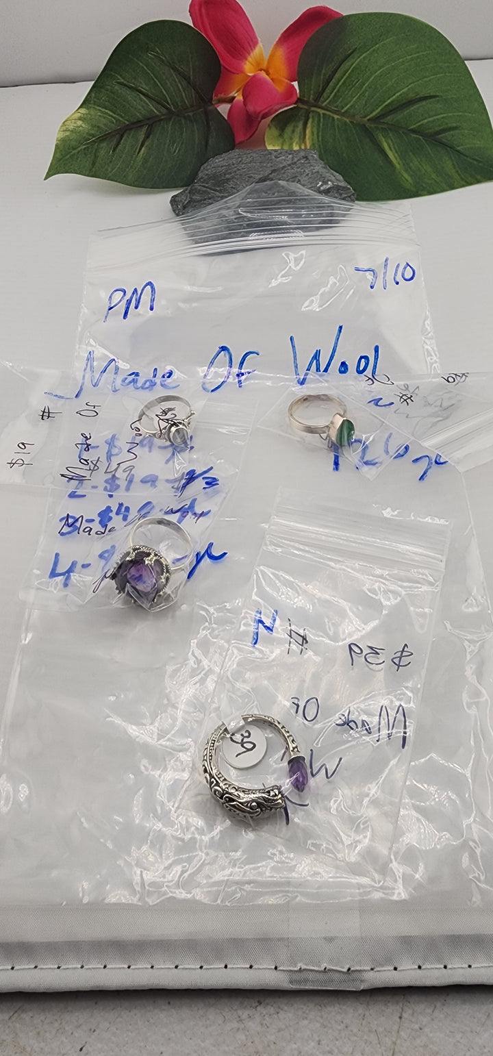 PM SHOW 48HR - RESERVED FOR: Made Of Wool - 7/10/2025 FL tiktok Live Show - 4 Sterling Silver Items