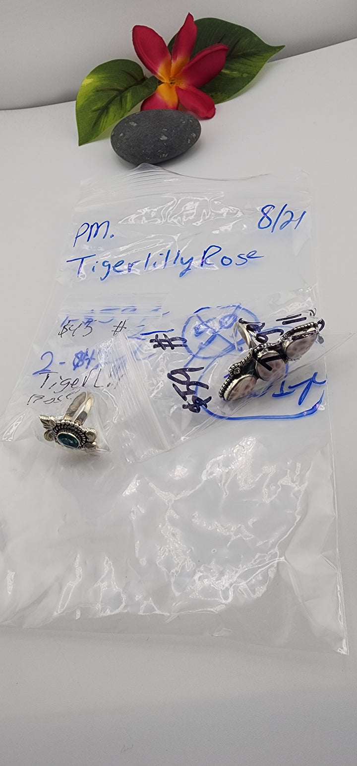 PM SHOW 48HR - RESERVED FOR: TigerlilyRose - 8/21/2025 FL tiktok Live Show - 2 Sterling Silver Items